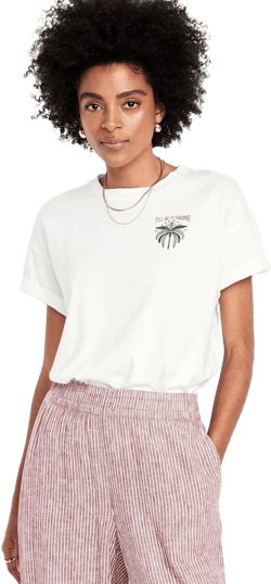 Old Navy Women's Vintage Crew-Neck T-Shirt