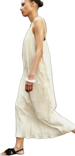 H&M Ladies Crinkled Strappy Dress