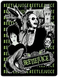 Spencer's Beetlejuice and Lydia Fleece Blanket