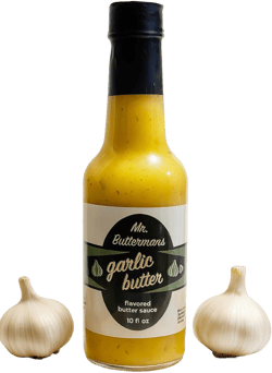 Mr.Buttermans All Natural Gourmet Garlic Butter Sauce,10oz Bottle, 10 Fl Oz (Pack of 1)