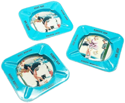 1950s Pinup Girl Ashtray Set