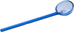 Glass Stirring Spoons Clear Crystal Coffee Cocktail Mixing Spoon Candy Color Teaspoons Salt Sugar Spice Ice Cream Yogurt Jam Dessert Scoop Swizzle Stick Stirrer for Bar Cafe Party, Blue