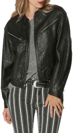 PAIGE Women's Gianna Leather Moto Jacket
