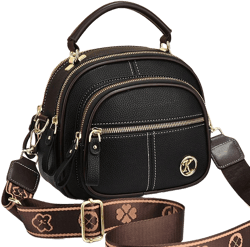 Women's Leather Apple-Shaped Crossbody Bag