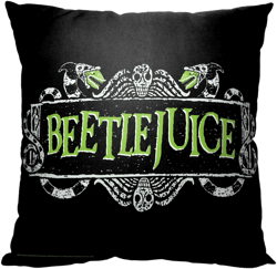Warner Bros. Beetlejuice Title Printed Throw Pillow