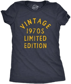 Crazy Dog Women's Vintage 1970s Limited Edition Graphic Tee