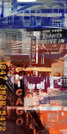 Chicago Style 2 40x20 image on 42x22 Paper