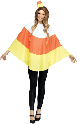 Candy Corn Poncho Costume
