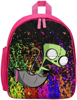 Heqqred Green Gir Invader Zim Schoolbag Backpack