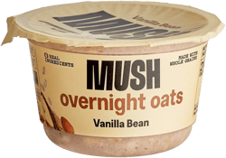 MUSH Vanilla Bean Overnight Oats 5oz (Pack of 8)