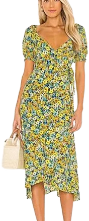 L*Space Floral Wrap Maxi Dress