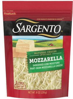 Sargento Shredded Mozzarella Natural Cheese Fine Cut 8 oz