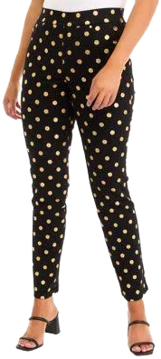 Kim Rogers Women's Foil Pull-On Denim Pants