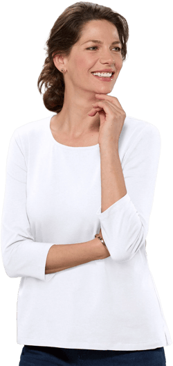 Appleseed's Women's Prima Cotton Solid Tee