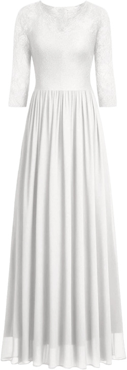 Cocomelody A-Line Floor Length Chiffon Prom Dress