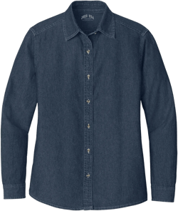 Joe's USA Ladies Long Sleeve Denim Shirt