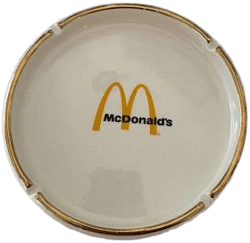 Large Ceramic Mcdonald's Ashtray