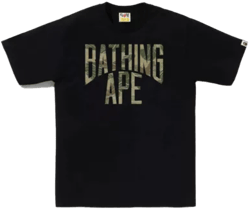 BAPE Layered Line Camo NYC Logo Tee