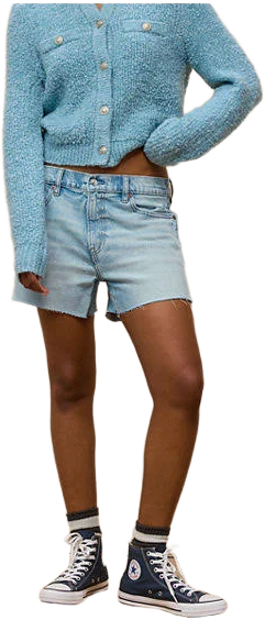 AE Women's Stretch Low-Rise Ex-Boyfriend Denim Shorts