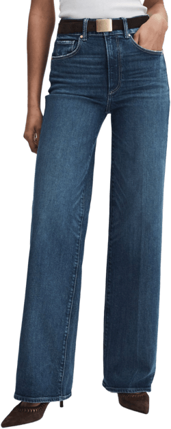 Paige Sasha High-Rise Wide-Leg Jeans