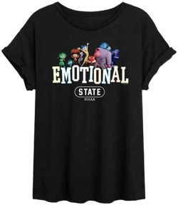 Inside Out 2 Emotional State Oversized Graphic T-Shirt