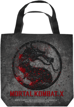 Mortal Kombat X/Stone Logo Grocery Tote