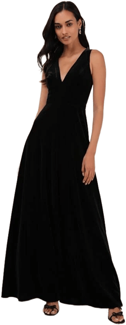 Lulus Exclusive Velvet Sleeveless Maxi Dress