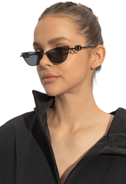 Valentino Vlogo Sign Titanium Cat-eye Sunglasses Women