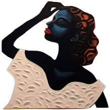 Beautiful Woman Abstract Canvas Art
