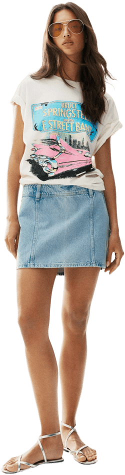 H&M Denim Mini Skirt