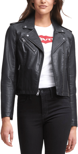 Levi's Women's Classic Faux Leather Asymmetrical Moto Jacket