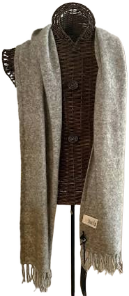 Paige Jeans Icon Romero Gray Mohair Fringe Scarf NWT | Fall | Women