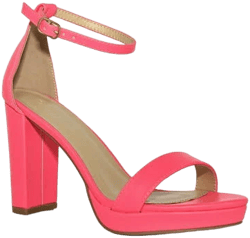 Wild Diva Women's Platform Ankle Strap Chunky Heel Sandals
