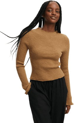 Cotton On Women's Be My Baby Overlock Rib Sweater