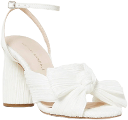 Loeffler Randall Women's Camellia Pleated Bow Heel Sandals