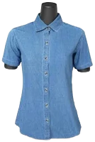 Port & Company Women's LSP11 Short Sleeve Value Denim Shirt