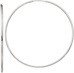 Sterling Silver Endless Hoop Earrings