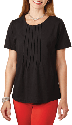 Starcrest Women's Pleated Cotton Top