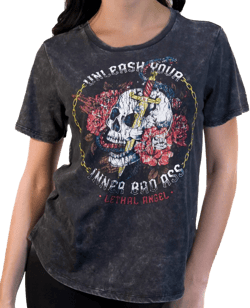 Lethal Threat Women's Unleashed Skull T-Shirt