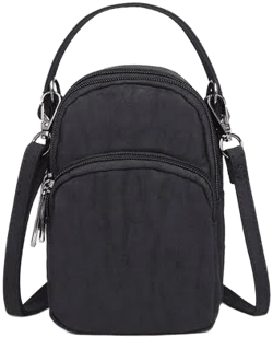 Steeltime Unisex Genuine Leather Crossbody Bag with Carrying Strap