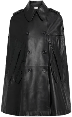 REDValentino Women's Double-Breasted Leather Cape
