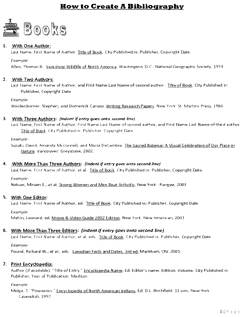 How to Create a Bibliography