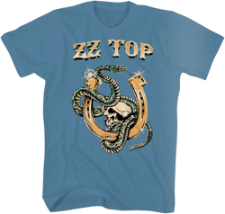 ZZ Top Horseshoe, Skull & Snake T-Shirt
