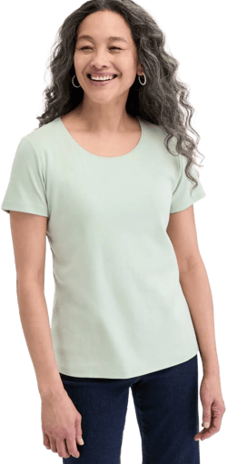 Style & Co. Women's Cotton Short-Sleeve Scoop-Neck Top