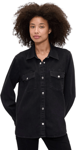 Gap Women's Relaxed Denim Western Shirt