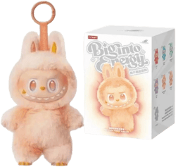 Pop Mart Labubu Plush Doll Keychain, Happiness The Monsters Big Into Energy Series
