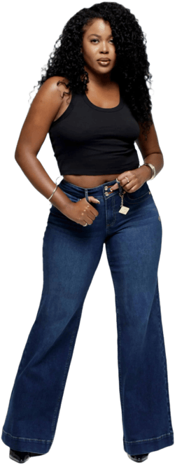Forbidden Fit Wide Leg Jeans