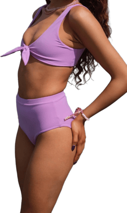 Lacy High Waisted Bikini Bottom