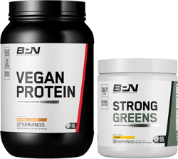 BARE PERFORMANCE NUTRITION BPN Vegan Oatmeal Cookie Protein + Strong Greens Lemon Bundle