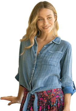 Natural Life Lola Tie Button Down